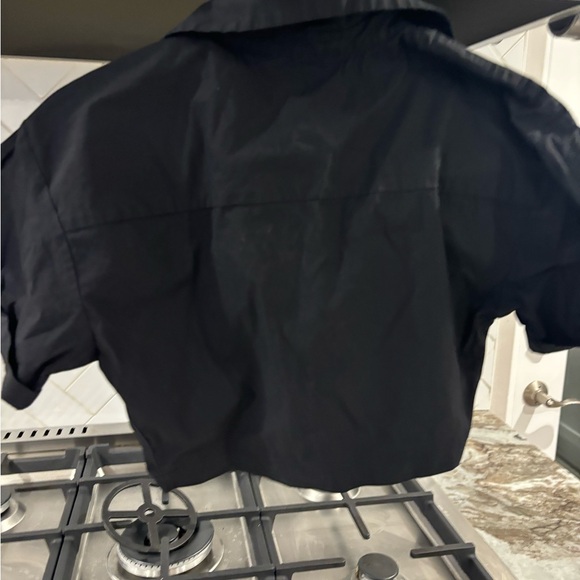 Zara twist front blouse in black - Picture 5 of 5